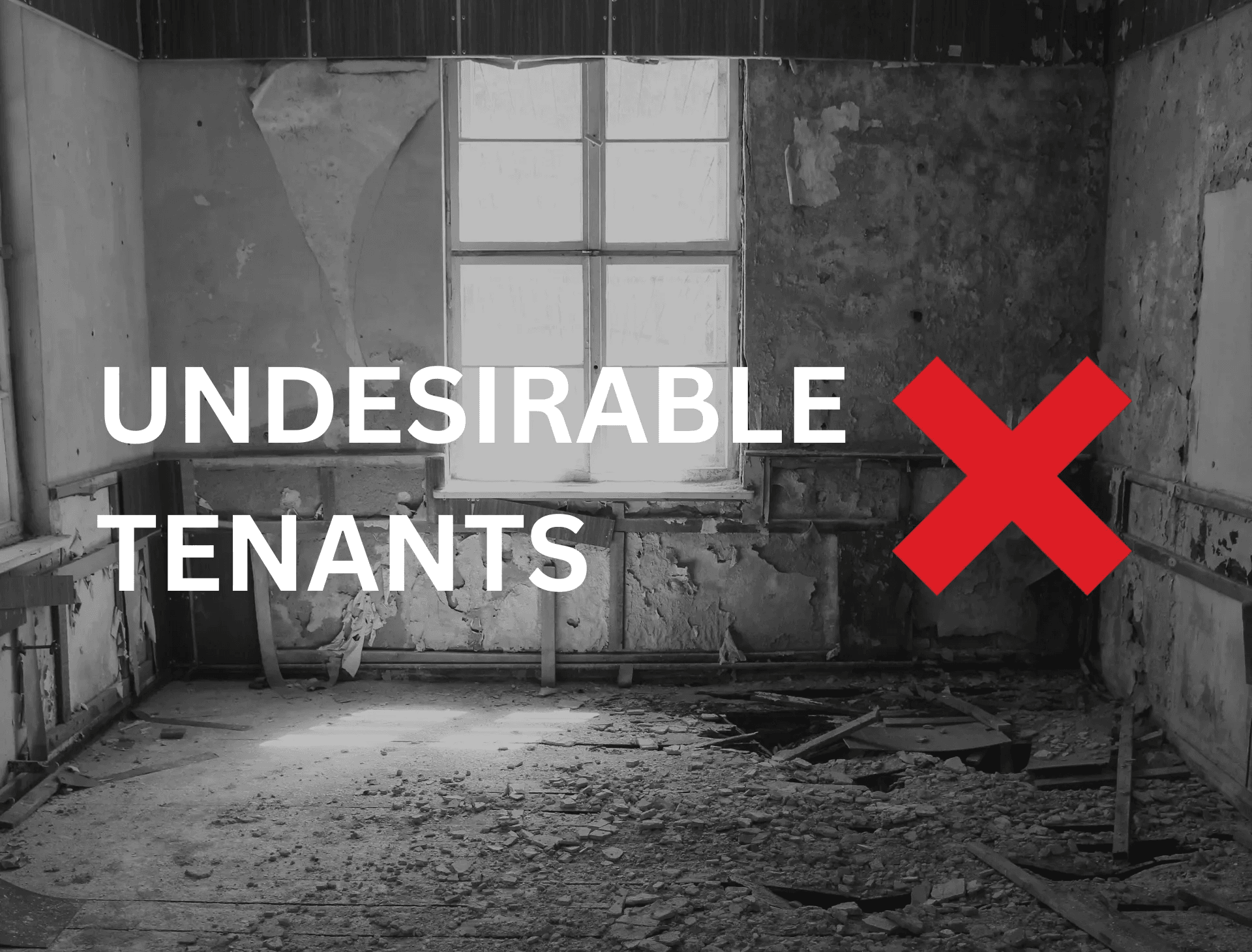 Undesirable Tenants - problematic tenants damaging property